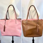 Kate Spade  Ava Reversible Open Tote Pink/ Brown Refined Grain Leather❤️ Photo 1