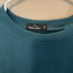 Teal Trendy Queen Sweatshirt Blue Size M Photo 7