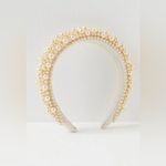 Free People NWT  MATSUURA CO. 
Bailey's Bubble Headband - White Tonal Photo 3