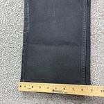 ZARA Kaia x Women Size 10 Black High Waisted Coated Straight Leg Denim Pants Photo 5