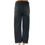 Reformation Jeans Emma High Rise Black Baggy Wide Leg Crop Denim Jeans Size 28 Photo 2