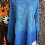 Doe & Rae ✅3/$30✅ NWT Teal/Blue Two Tone Long Sleeved Top | MEDIUM | Photo 1