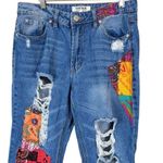 Almost Famous Vintage Distressed Patchwork Jeans Photo 1