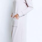 Lounge MONTE THE LABEL - WHITE ACTON MAXI - XS - KNIT  DRESS HOOD POCKET Photo 7