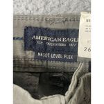 American Eagle Mens 10" Lived-In Cargo Shorts Gray Pockets Cotton Stretch SZ 26 Photo 5