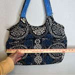 Vera Bradley  | Blue and‎ Black Shoulder Bag with Intricate Patterns Photo 9