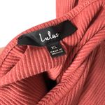 Lulus  One Shoulder Asymmetrical Ribbed Knit Bodysuit Size XL Cutout Party Summer Photo 4