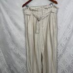 Banana Republic  Linen-Blend Striped Paperbag Pant Size‎ 10 NWT Photo 3