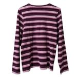 Liz Claiborne  Shirt Women Size XL Long Sleeve Striped Stretch Teacher Comfort Photo 1