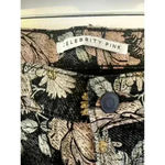 Celebrity Pink  Women Hi-Rise Mom Jeans Floral Pattern Denim Raw Hem Size 19 NWOT Photo 1