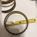 Set of 3 vintage Indian brass bangles Photo 2