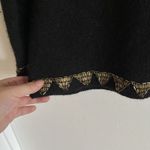 VTG P.S.E Silk Wool Angora Gold Beaded Sweater Sz M Black Retro Size M Photo 4