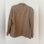 Toteme Brown Herringbone long sleeve wool blend wide lapel Blazer jacket 38 Tan Size undefined Photo 9