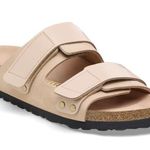 Birkenstock NWT Uji Nubuck Leather Sandals in New Beige Photo 0