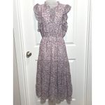 BB Dakota STEVE MADDEN Womens Whimsy Floral Ruffle Tiered Midi Dress Small Boho Photo 4