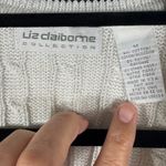 Liz Claiborne  Collection Cable Knit Cardigan Duster Sweater Neutral Medium Photo 1
