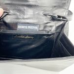 Andrea Pfister Vintage 1980s Multicolor Plaid Splat Leather Clutch Purse Bag Photo 9