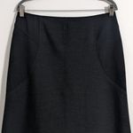 Adrienne Vittadini Charcoal Gray A-Line Skirt Size 10 Classic Gray Skirt Photo 1