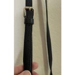 Isaac Mizrahi  Black Leather Handbag Crossbody‎ Shoulder Purse Tassel Preppy Photo 4