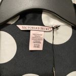 Victoria's Secret Victoria’s Secret Black Polka Dot Button Down Long Sleeve Pajama Top Photo 1