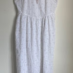 Vintage Floral Sleep Dress White Size L Photo 0