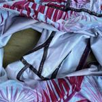 Yoga Democracy Shorts Womens Medium Pink Floral Workout Gym Athletic Stretch Blue Photo 5