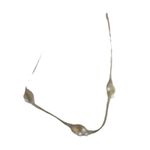 Gold Tone Snake Chain With Three Shells Necklace Photo 3