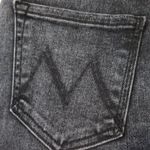 NWT Mother Seamed Swooner Skimp in Train Stops Stretch Skinny Jeans 28 Black Photo 7