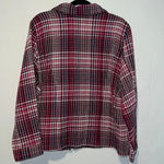 Christopher & Banks  Women’s Pink Plaid Waffle Knit Jacket G3 Photo 1