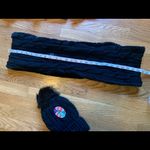 NWT Winter black cable knit Beanie Hat Scarf Set Photo 6