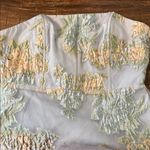 Lulus  Upgraded Event Blue Jacquard Bustier Strapless Midi Dress XL Formal NWT Photo 2