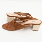 L'Agence L’AGENCE - Gabriella Crossover Suede Block Heel Mules Photo 5