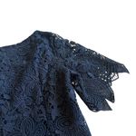 Anthropologie Navy Blue Shift Dress Crew Neck Triangle Hem Size 0 Women's NWT Photo 6