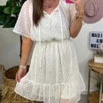 L LOVE  White Dotted Dress Photo 0