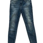 frame denim Le High Skinny Jeans in Langstone Acid Sandblasted Wash Blue | 26 Photo 4