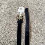 Women’s Black Velvet Belt with Gold Buckle Size XL NWT Black Photo 3