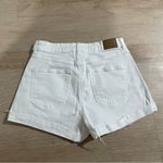 American Eagle  White Denim Mom Shorts Photo 1