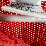 Talbots  L salmon pink button up collared cardigan sweater cotton casual work Photo 3