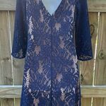Lilly Pulitzer Bellmont Paradise in True Navy lace mini dress Photo 1