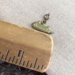 Vintage Gold Tone Boat Charm Photo 1