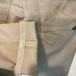 RaRe women's size 30 dirt distressed skull emblem stretch DHARLA 5 pocket jeans Tan Photo 6