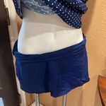 CHAPS  navy blue polka dot two piece swimsuit Photo 2