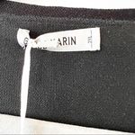 Grace Karin Black Cardigan Tunic Sweater With White Trim Photo 2