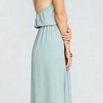 Show Me Your Mumu  Silver Sage Heather Halter Dress Size Small Photo 1