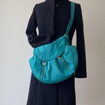 Travelon Anti-theft Purse Hobo Zip Teal Crossbody Shoulder Travel Bag Photo 9