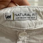 Lee  Natural Fit Just Below the Waist White Cotton Shorts XL 14/16 Photo 4