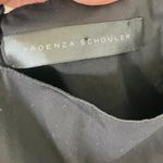 Proenza Schouler Black Cotton Silk Mini Dress Photo 6