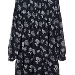 Lane Bryant Black Floral Dress with Pintucking Size 26/28 Plus Size Floral Dress Photo 0
