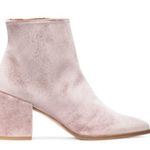 Stuart Weitzman  Trendy Canvel Bootie In Candy Pink Velvet Block Heel Size 7M Photo 1