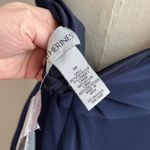 Catherines Catherine’s Navy Lace  Draped Bodice Handkerchief Hem Formal Dress 1X Photo 4